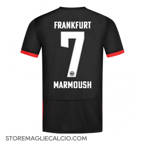 Eintracht Frankfurt Omar Marmoush #7 Maglia Gara Trasferta Repliche 2024-25 Maniche Corte Eintracht Frankfurt Omar Marmoush #7 Maglia Gara Trasferta Repliche 2024-25 Maniche Corte